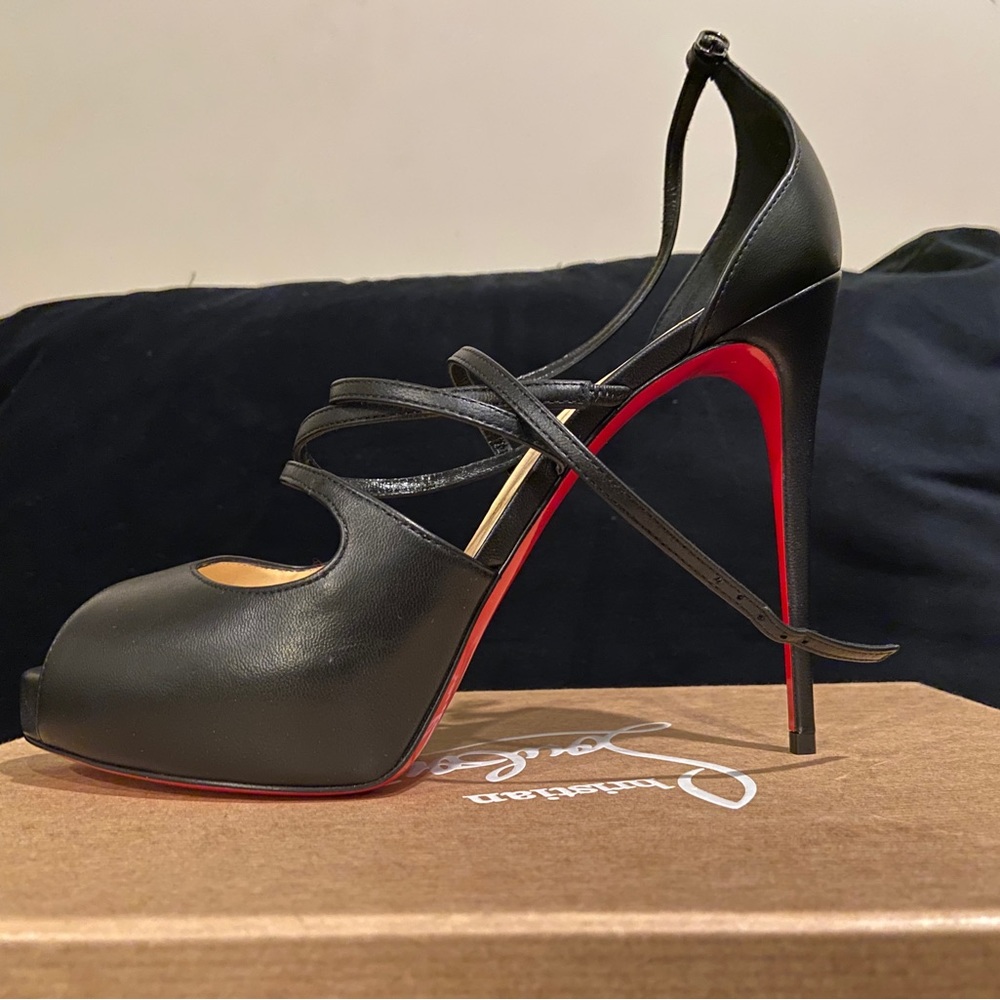 Black Christian Louboutin Holly Alta 120 Heels Size: 40.5 (10.5 US) New